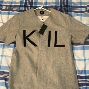 Killion grey baseball jersey